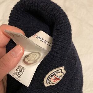 Moncler Dark Blue Knit Hat
